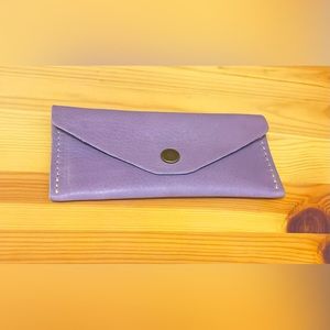 Portland Leather Wisteria Wallet Zip Pouch Unicorn 🦄 New